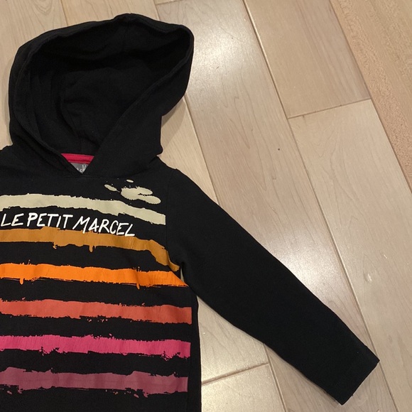 Le Petit Marcel Little Marcel girls soft stretch hooded jersey dress - Picture 3 of 8